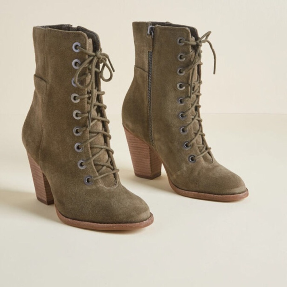Ankle combat boots- olive green